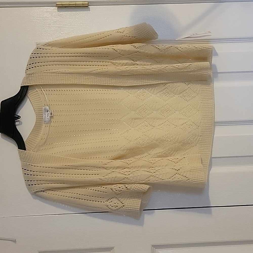 Signature by Robbie Bee Cardigan Sweater, Size Small, New with tags